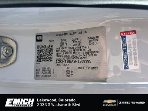 Certified 2022 Chevrolet Colorado W/T w/ WT Convenience Package image 27