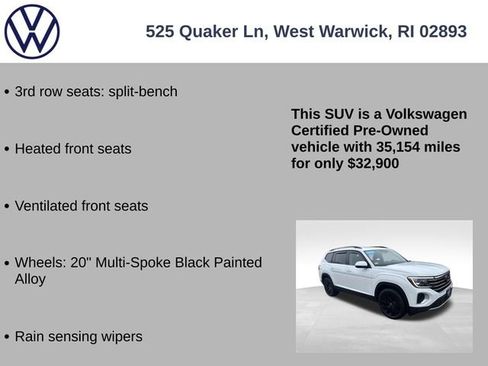 Used 2024 Volkswagen Atlas SE w/ Panoramic Sunroof Package image 25