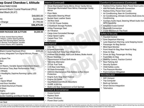 Used 2021 Jeep Grand Cherokee L Laredo AWD/4WD image 6