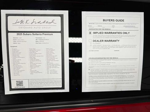 Used 2025 Subaru Solterra w/ Premium Convenience Package AWD/4WD image 39