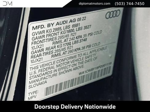 Used 2023 Audi SQ8 Prestige AWD/4WD image 52