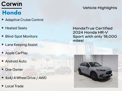Used 2024 Honda HR-V Sport image 9