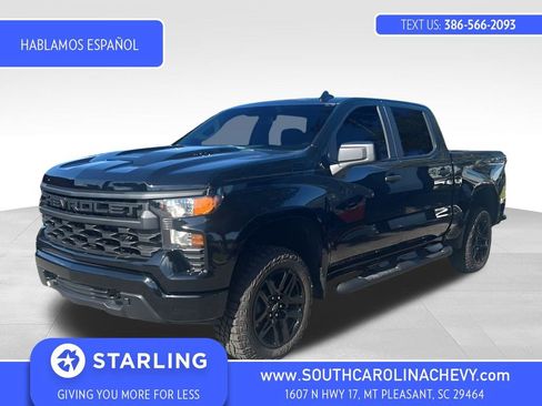 New 2026 Chevrolet Silverado 1500 Custom Trail Boss w/ Midnight Edition AWD/4WD image 1