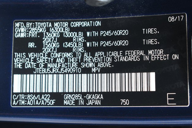 Used 2018 Toyota 4Runner Limited AWD/4WD image 34