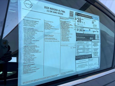 New 2025 Nissan Altima 2.5 SR image 24