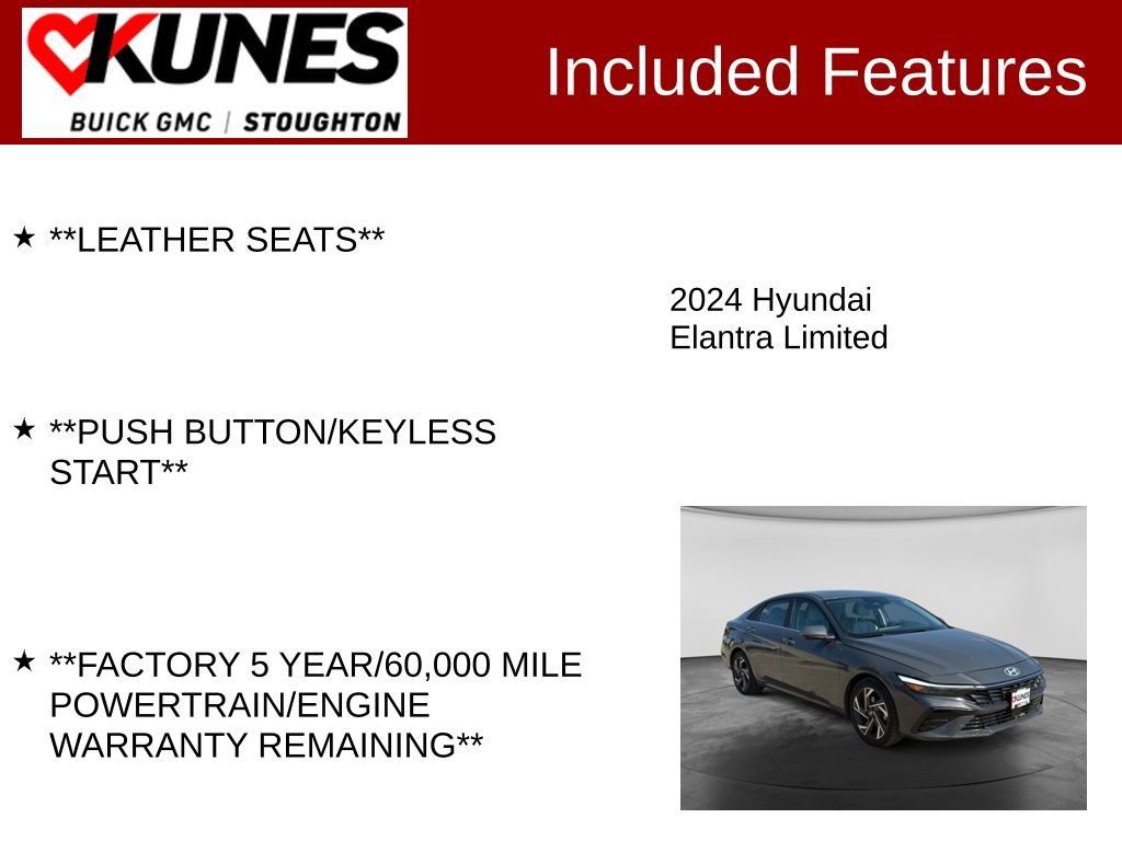 Used 2024 Hyundai Elantra Limited FWD image 3