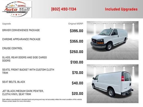 Used 2024 GMC Savana 2500 w/ Driver Convenience Package RWD image 4
