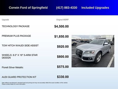 Used 2016 Audi Q5 2.0T Premium Plus w/ Technology Package AWD/4WD image 5