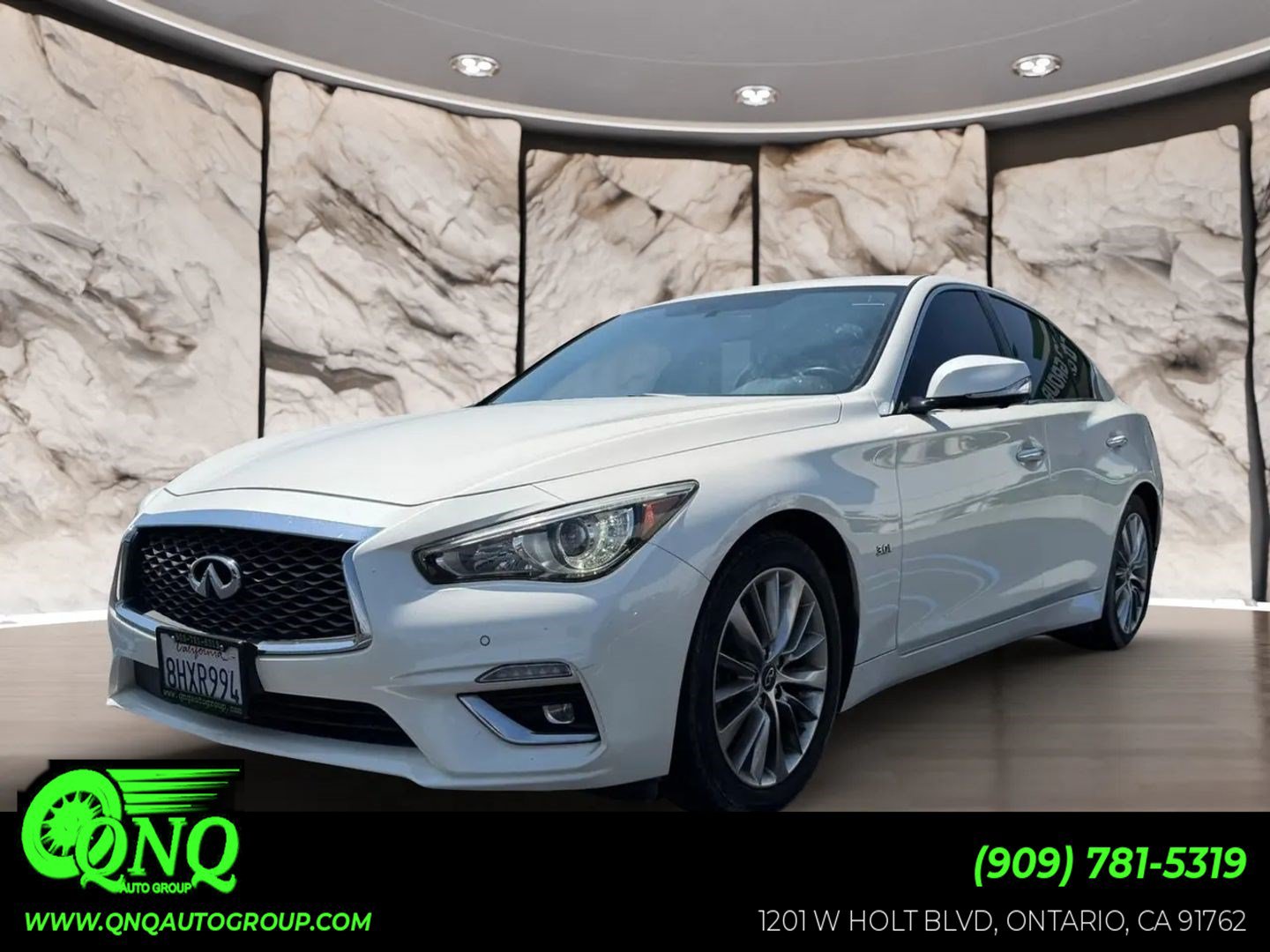 Used 2019 INFINITI Q50 Luxe w/ Essential Package (3.0T Luxe) RWD image 1
