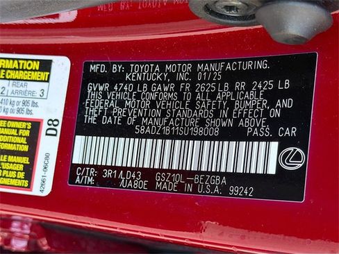 Used 2025 Lexus ES 350 w/ Premium Package image 43