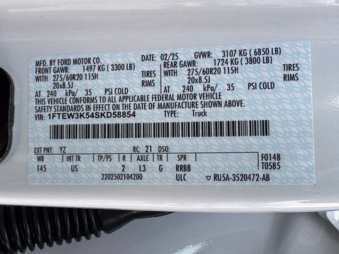 New 2025 Ford F150 XLT w/ Equipment Group 302A MID image 49