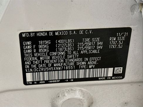 Used 2022 Honda HR-V EX image 12