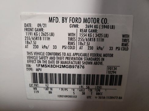 Used 2021 Ford Explorer XLT image 33