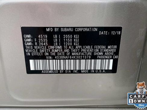 Used 2019 Subaru Legacy 2.5i Premium AWD/4WD image 32