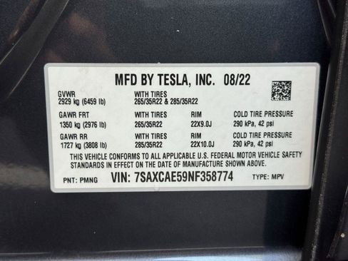 Used 2022 Tesla Model X AWD/4WD image 50