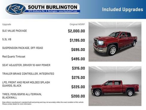 Used 2018 GMC Sierra 1500 SLE w/ SLE Value Package AWD/4WD image 3