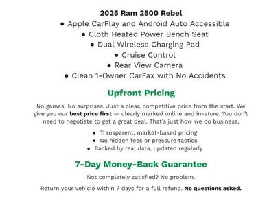 Used 2025 RAM 2500 Rebel w/ Rebel Level 1 Equipment Group