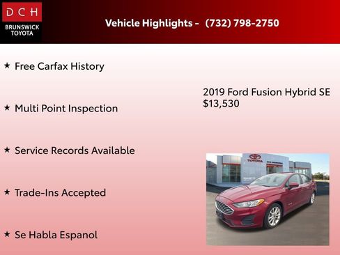 Used 2019 Ford Fusion SE image 4