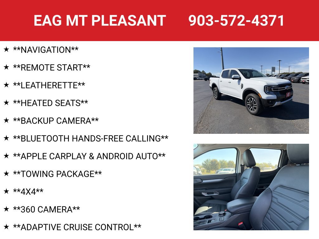New 2026 Ford Ranger Lariat w/ FX4 Off-Road Package AWD/4WD image 4