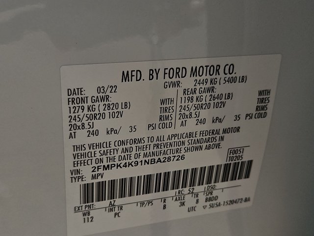 Used 2022 Ford Edge Titanium w/ Equipment Group 301A AWD/4WD image 26