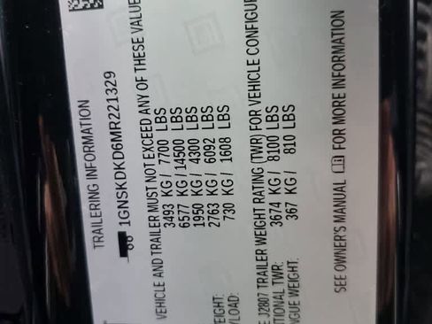 Used 2021 Chevrolet Suburban Z71 w/ Z71 Off-Road Package image 6