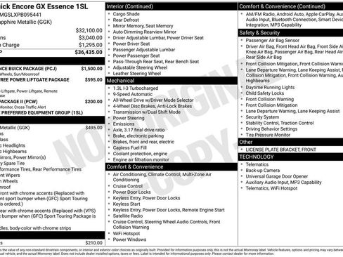 Used 2023 Buick Encore GX Essence w/ Experience Buick Package AWD/4WD image 3