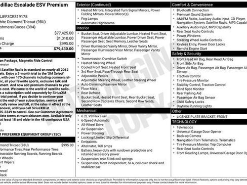 Used 2012 Cadillac Escalade ESV Premium AWD/4WD image 2