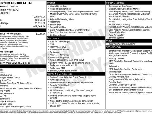 Used 2026 Chevrolet Equinox LT w/ Convenience Package II FWD image 10