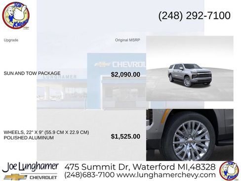 New 2026 Chevrolet Suburban Premier w/ Sun And Tow Package AWD/4WD image 7
