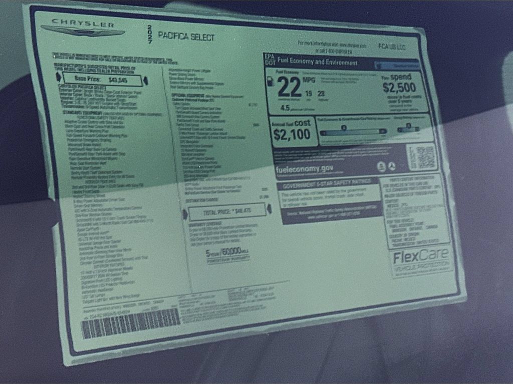New 2027 Chrysler Pacifica Select w/ Family Tech Group FWD image 20