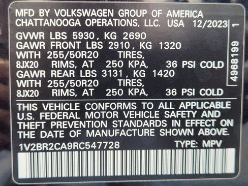 Used 2024 Volkswagen Atlas SEL AWD/4WD image 10