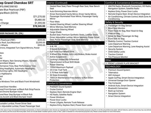 Used 2021 Jeep Grand Cherokee SRT image 4