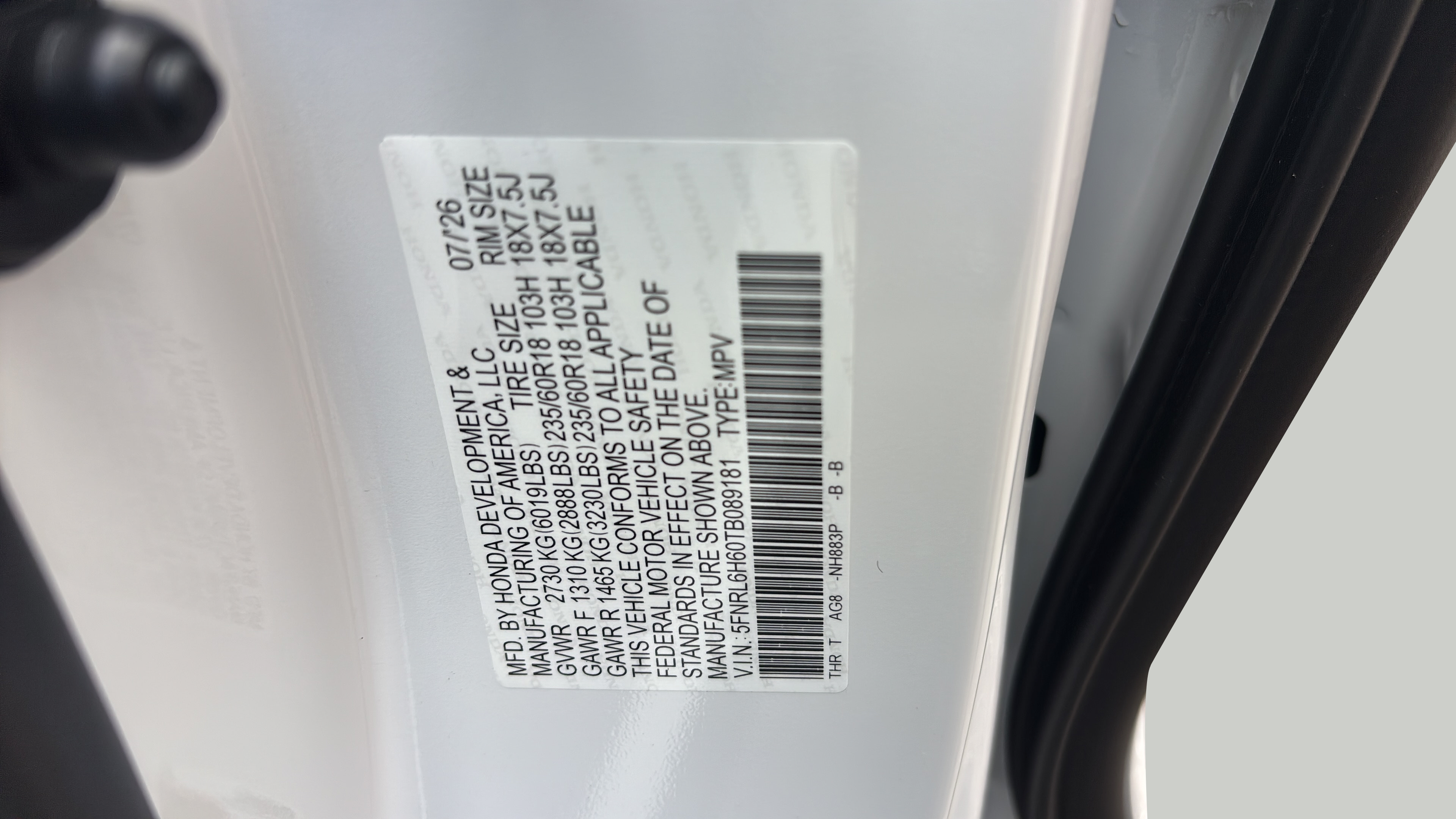 New 2026 Honda Odyssey EX-L image 17