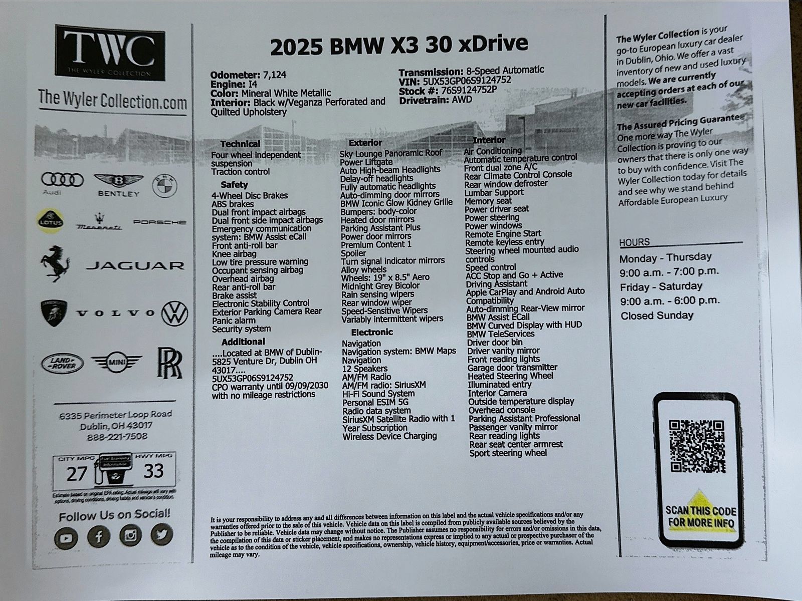 Used 2025 BMW X3 xDrive30i AWD/4WD image 47