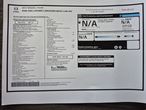 Used 2017 RAM 3500 Laramie Longhorn w/ Convenience Group image 38