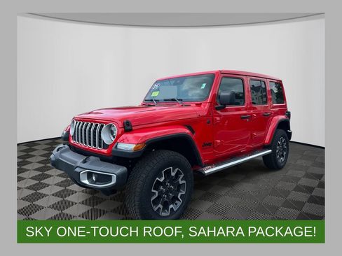 Used 2025 Jeep Wrangler Unlimited Sahara w/ Safety Group AWD/4WD image 1