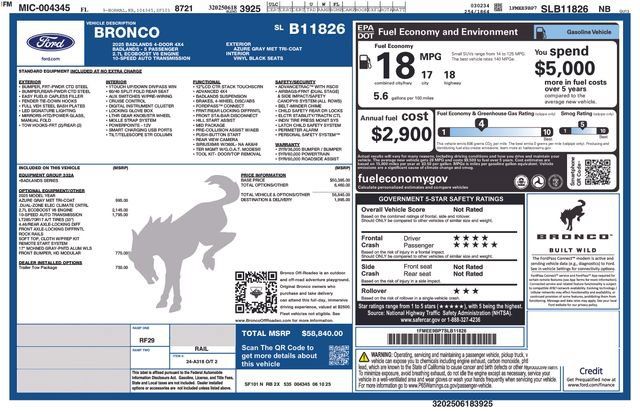 Used 2025 Ford Bronco Badlands AWD/4WD image 16