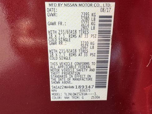 Used 2017 Nissan Murano SV image 10