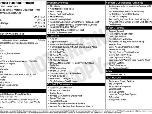Used 2022 Chrysler Pacifica Pinnacle image 19