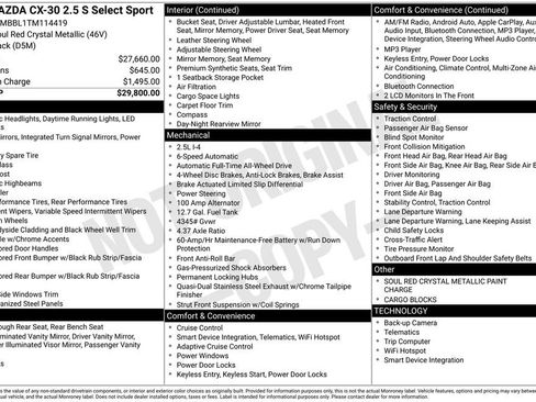 New 2026 MAZDA CX-30 AWD 2.5 S w/ Select Sport Pkg image 4