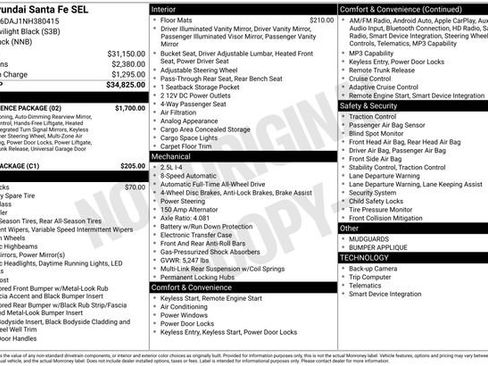 Used 2022 Hyundai Santa Fe SEL w/ Convenience Package AWD/4WD image 24