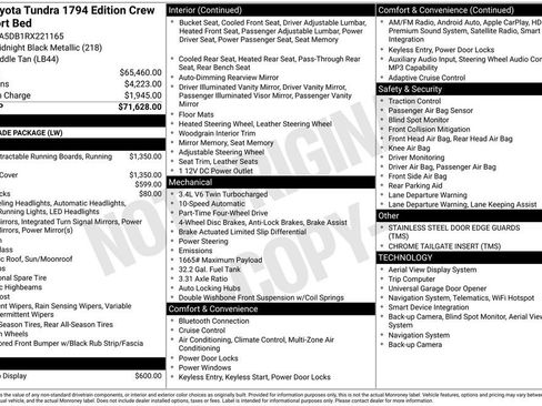 Used 2024 Toyota Tundra 1794 Edition AWD/4WD image 9