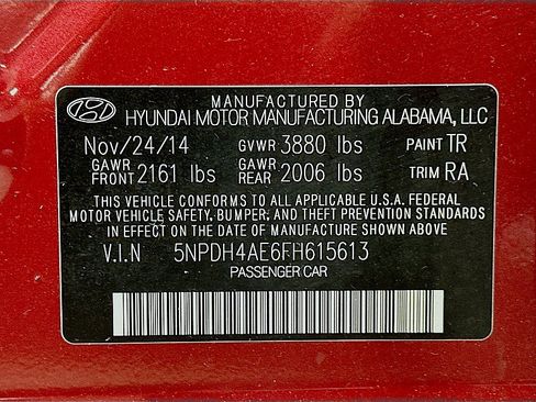 Used 2015 Hyundai Elantra SE w/ Option Group 02 FWD image 31