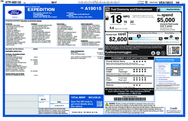 New 2027 Ford Expedition Tremor w/ Driver's Package AWD/4WD image 24
