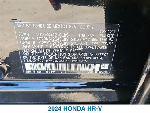 Certified 2024 Honda HR-V EX-L image 26