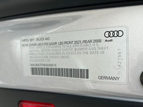 Used 2019 Audi S5 Premium Plus w/ Premium Plus image 80