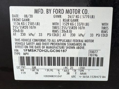 Certified 2020 Ford Explorer XLT w/ Equipment Group 202A RWD image 29