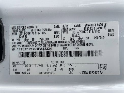 Used 2017 Ford F150 Raptor w/ Equipment Group 801A Mid image 43