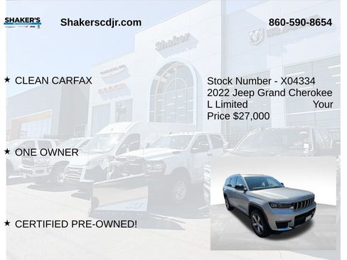 Certified 2022 Jeep Grand Cherokee L Limited image 6