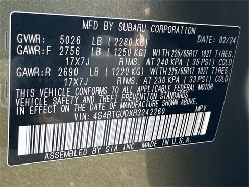 Used 2024 Subaru Outback Wilderness image 28